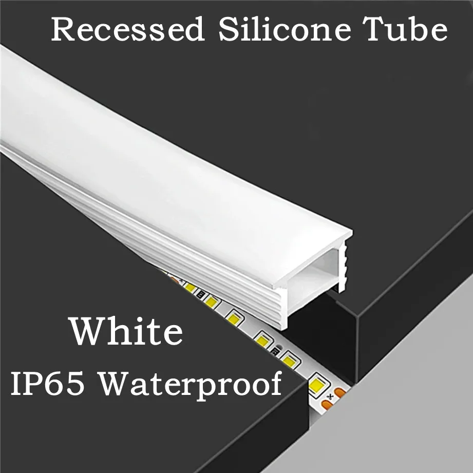 Outdoor Lighting Recessed - Einbau-weißer Silikonschlauch, LED-Neonlicht, flexibles Seil, Kanaldiffusor,
