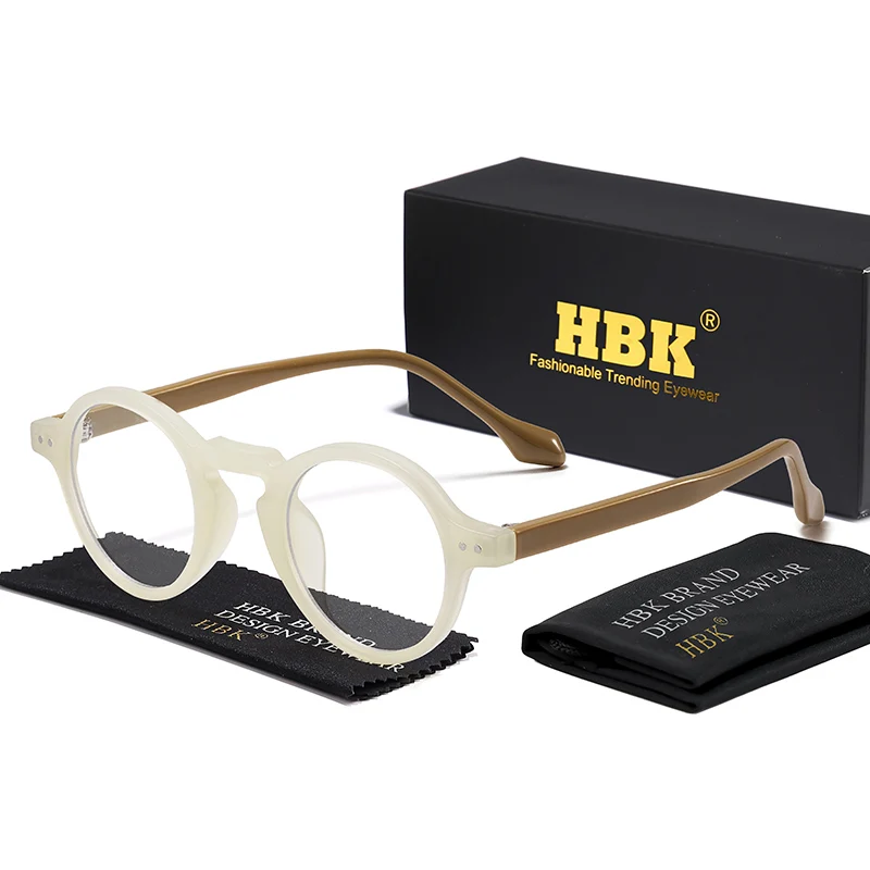 Quality Outdoor Lighting Brands - HBK Vintage Runde Herren-Kleinbrillenfassung Hochwertiges Markendesign