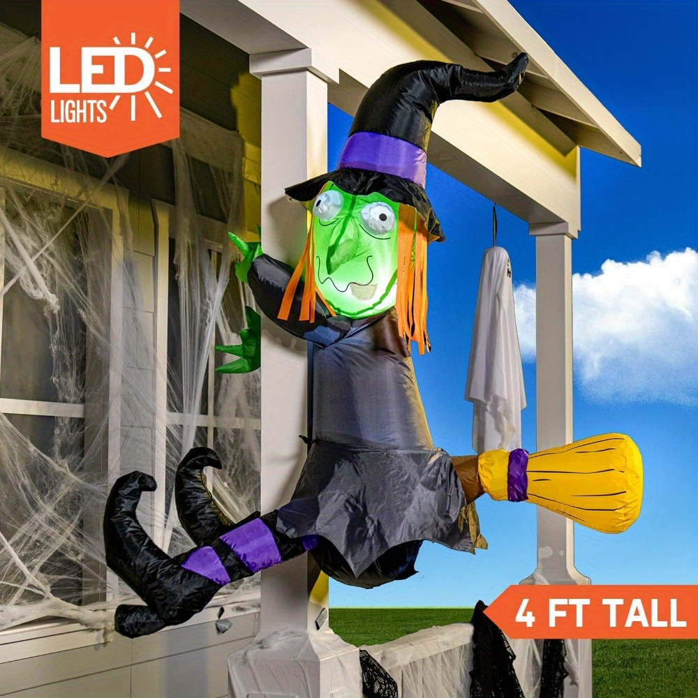 Outdoor Lighting Effects - 1,20 m große Halloween-Hexe mit eingebauten