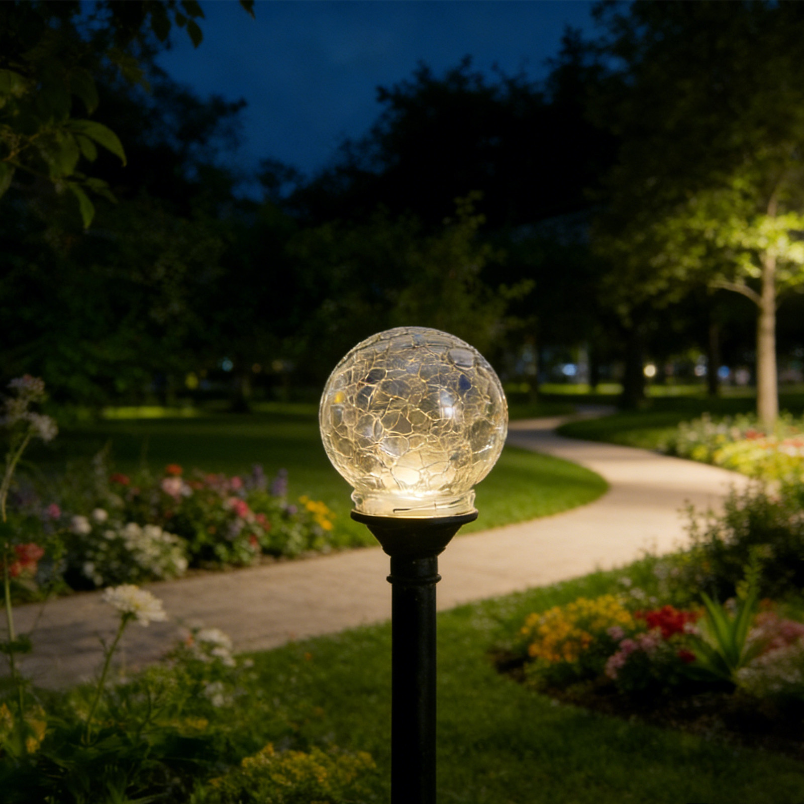Outdoor Lighting Glass Replacement - 8 Stück Outdoor-Glaskugel-Lampenschirme mit Craquelé-Finish, klare