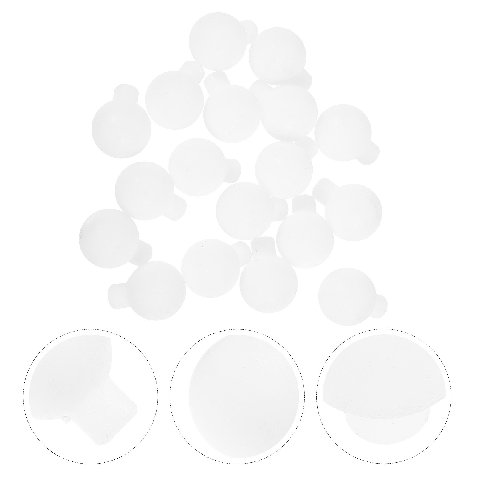 Outdoor Lighting Glass Replacement - 100 Stück Matte Glaskugel-Leuchtmittel für Lichterketten,