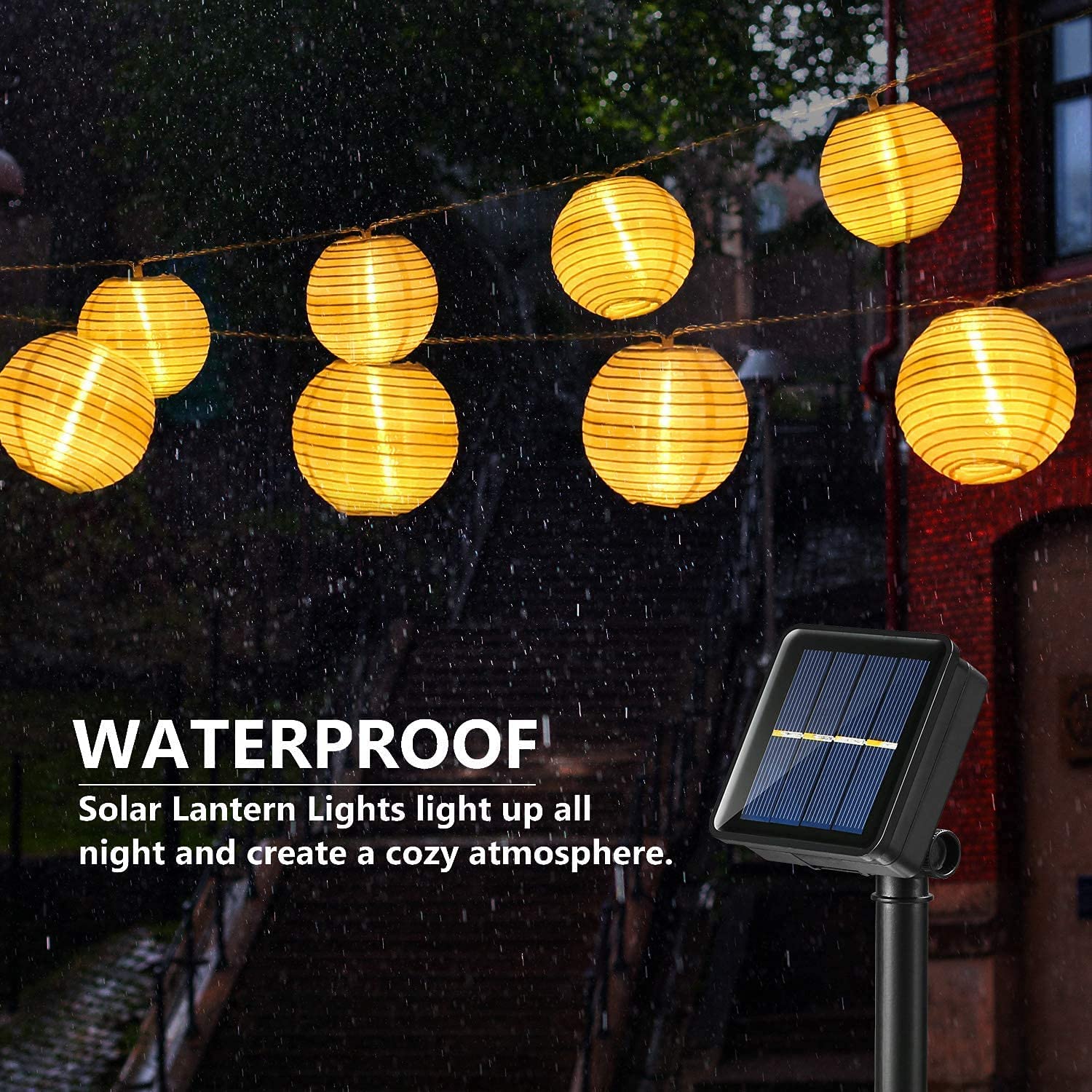Wasserdichte Laterne, Solar-Li – Outdoor Lighting Under Pergola Bewertung und Preis