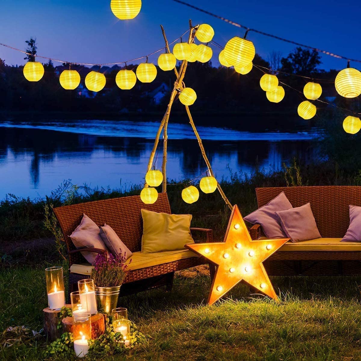 Wasserdichte Laterne, Solar-Li – Outdoor Lighting Under Pergola Bewertung und Preis