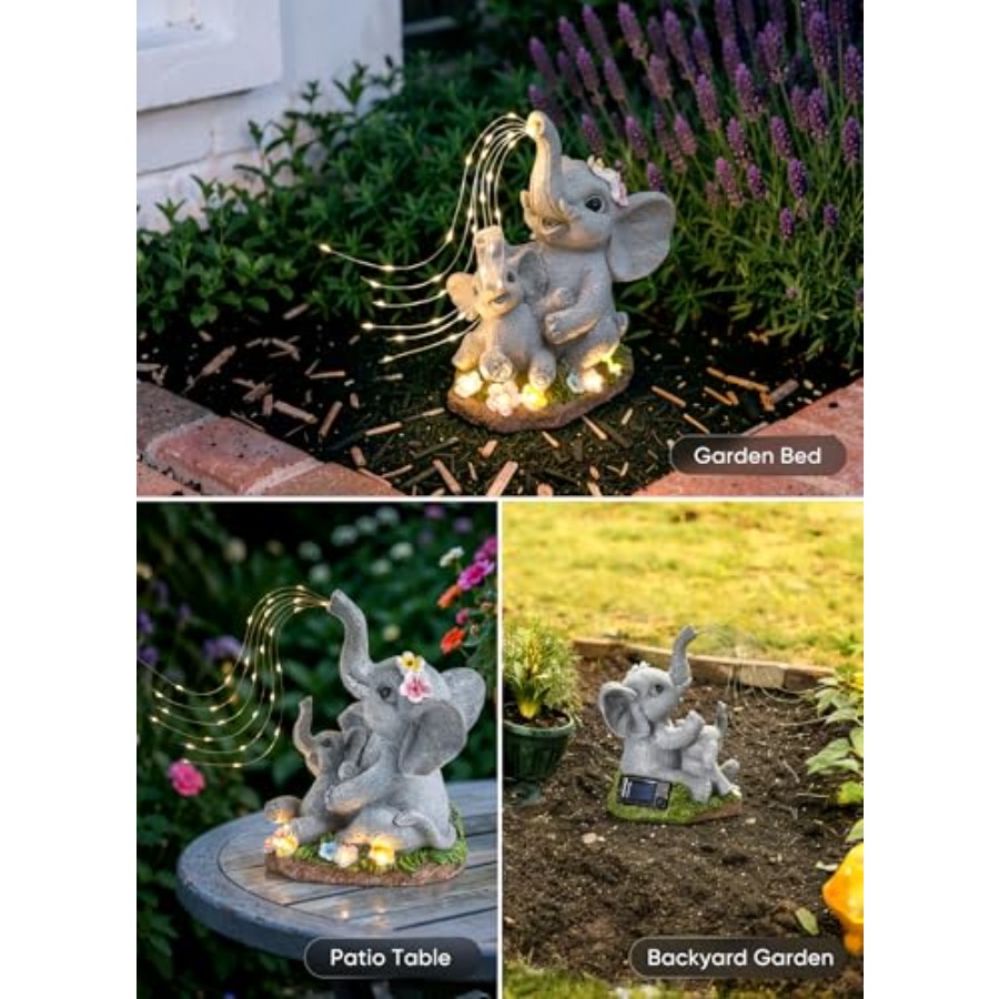 Solar-Elefanten-Gartendekorati – Outdoor Lighting For Patio Bewertung und Preis