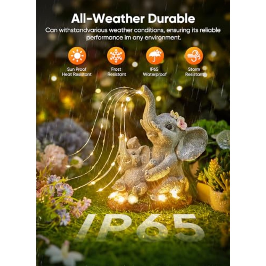 Solar-Elefanten-Gartendekorati – Outdoor Lighting For Patio Bewertung und Preis