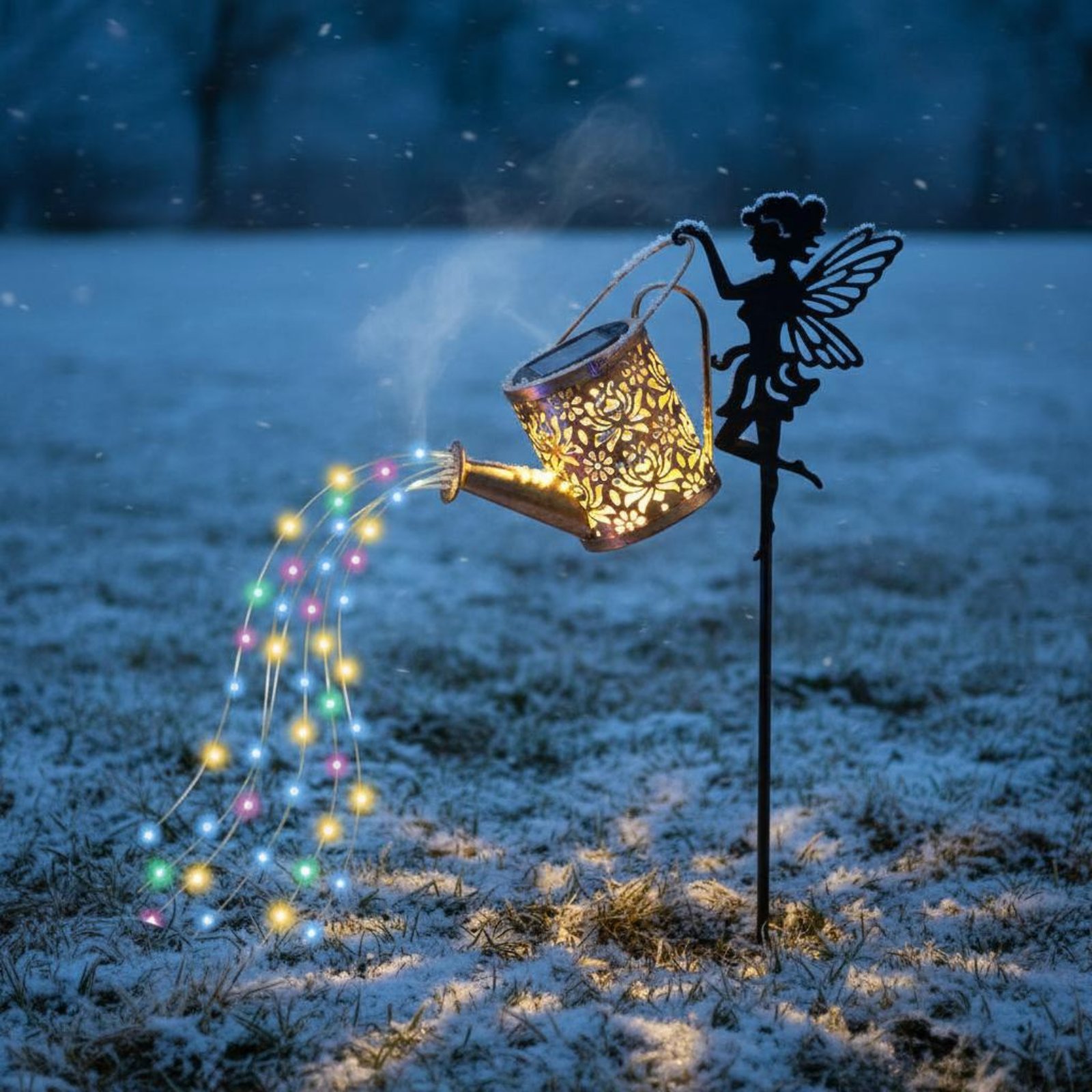 Solarbetriebene Feengießkanne  – Outdoor Lighting For Patio Bewertung und Preis