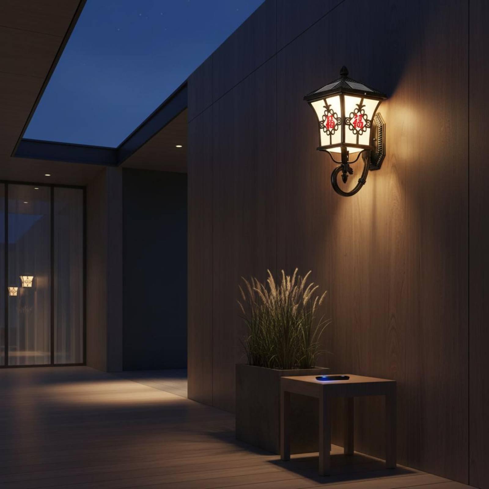 Solar-LED-Außenwandleuchte Ele – Outdoor Lighting For Patio Bewertung und Preis