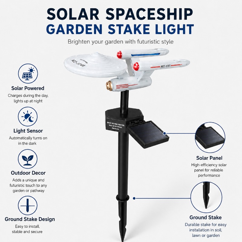 Star Trek USS Enterprise Solar – Outdoor Lighting Under Pergola Bewertung und Preis