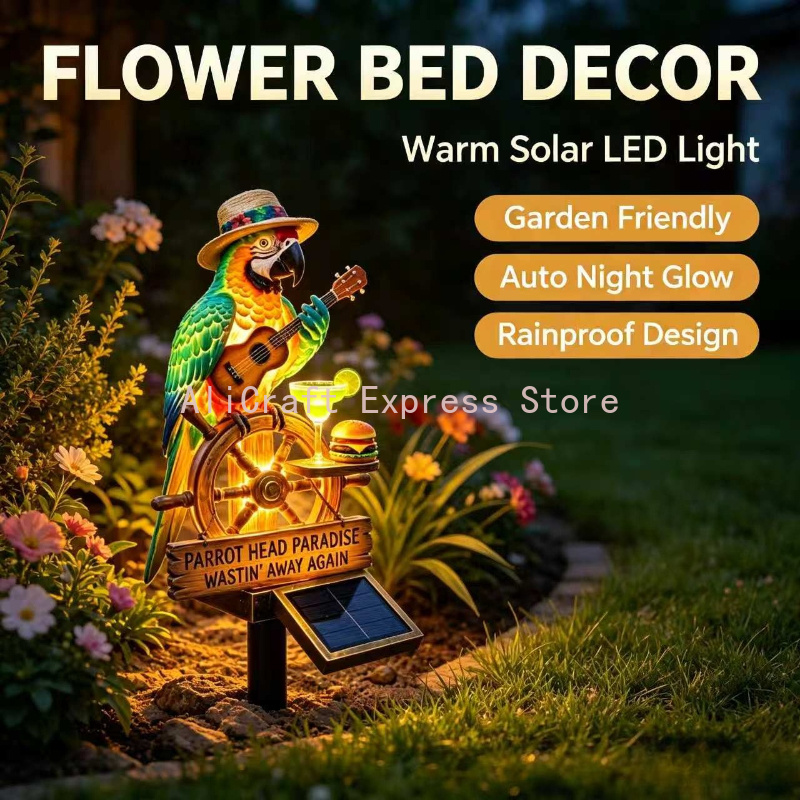 Papageien-Solarleuchte für den – Wired Pathway Light Bewertung und Preis