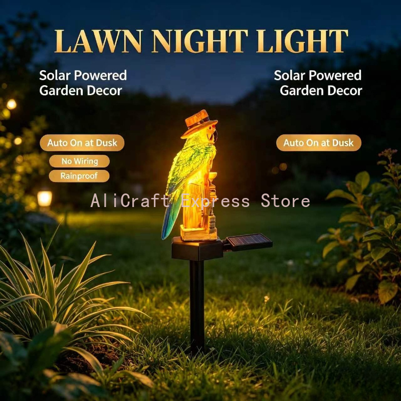 Papageien-Solarleuchte für den – Wired Pathway Light Bewertung und Preis