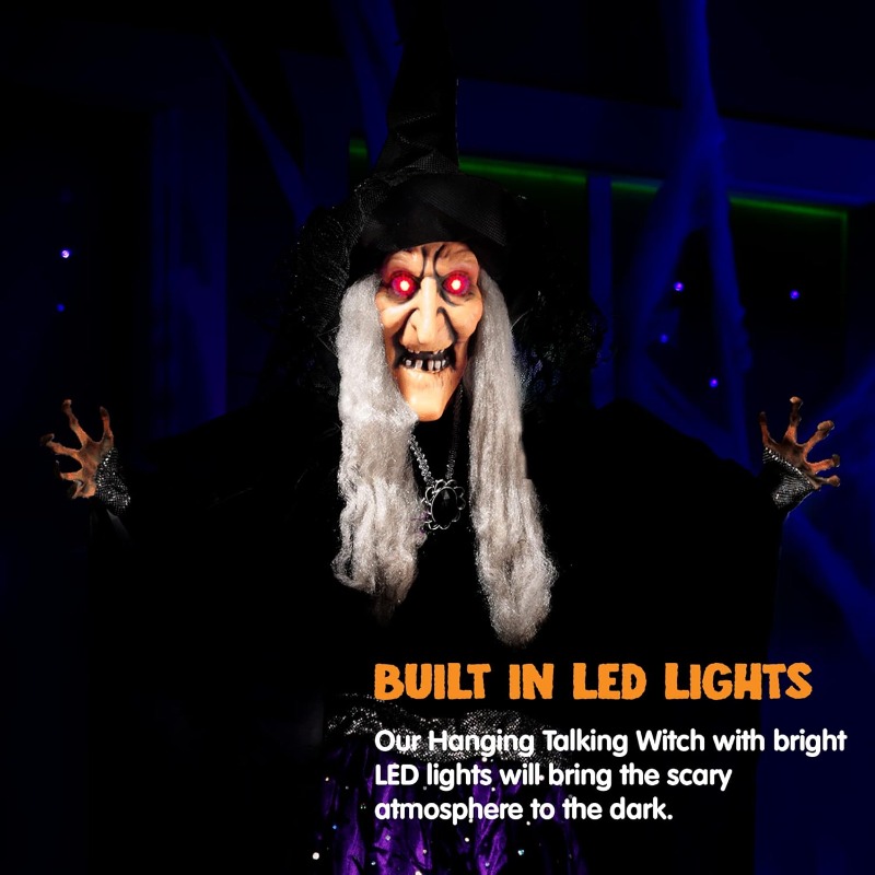 47'' Animierte Hexen-Halloween – Outdoor Lighting Effects Bewertung und Preis