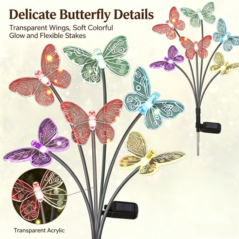Solarbetriebene Schmetterlings – Outdoor Lighting For Patio Bewertung und Preis
