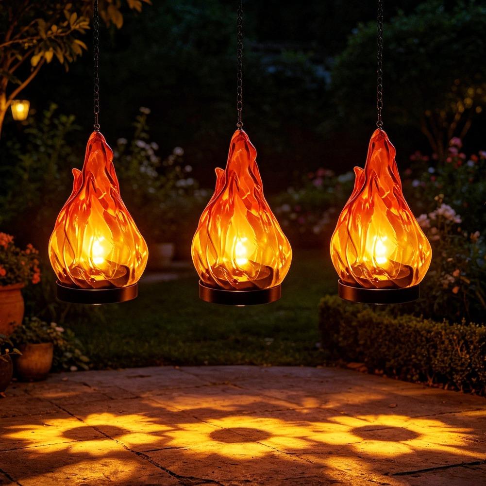 Solar-Flammen-Hängelaterne, IP – Outdoor Lighting For Patio Bewertung und Preis