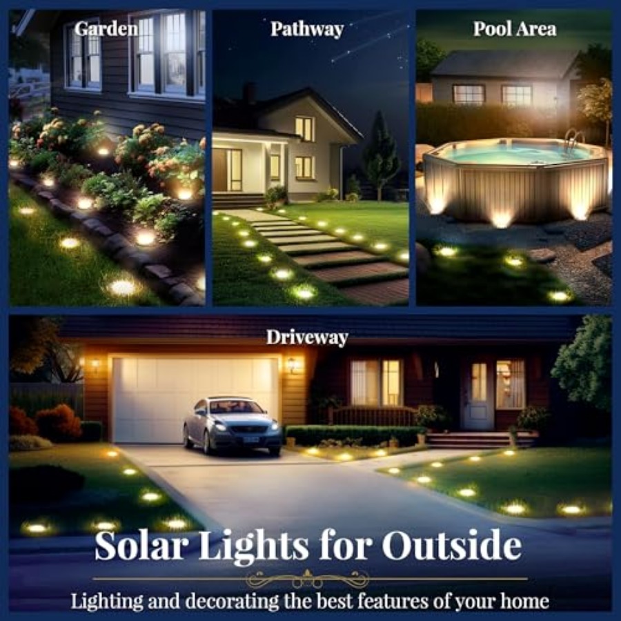 Solar-Bodenleuchten, Solar-Auß – Outdoor Lighting For Patio Bewertung und Preis